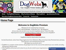 Tablet Screenshot of dogwebspremium.com